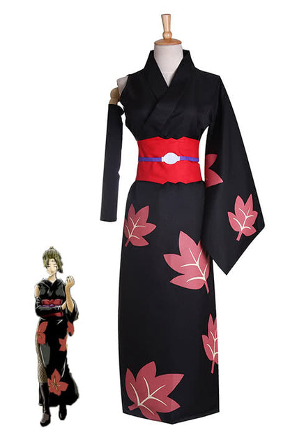 Gintama Tsukuyo Suit Cosplay Costume Black