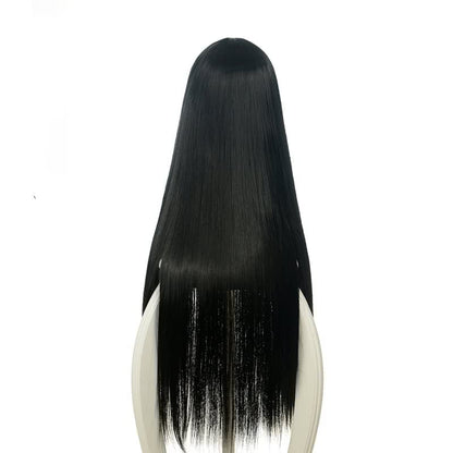 Gintama Katsura Kotarou Anime  Black Long straight Cosplay Wigs