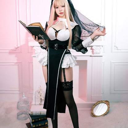 Halloween Nun Dress Sexy Cosplay Costume