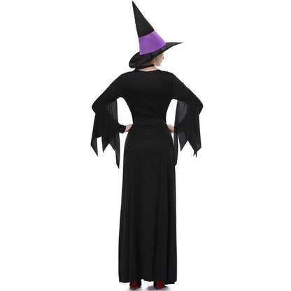 Halloween Witch Long Dress Cosplay Costume