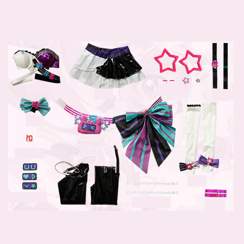 Virtual Idol Mush Dash Miku Cosplay Costume