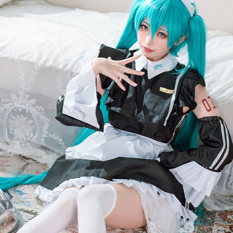 Virtual Idol Sporty Maid Cosplay Costume