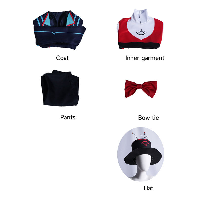 Hazbin Hotel Vox Cosplay Costume Halloween Costume