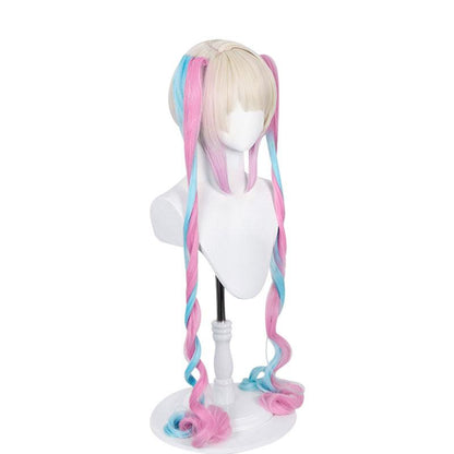 NEEDY GIRL OVERDOSE KAngel Long Pink Mixed Blue Cosplay Wigs