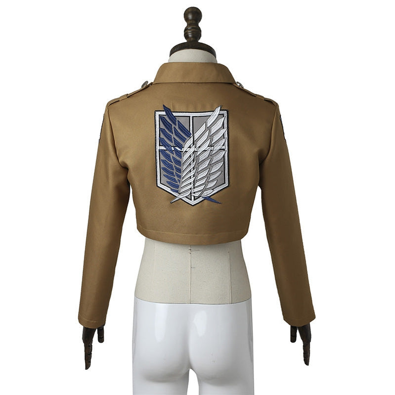 Attack on Titan Levi Ackerman Survey Corps Uniform Set Cosplay Costumes