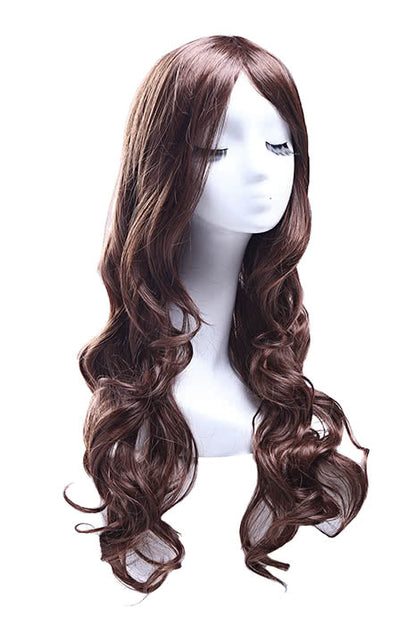 60CM Light Brown Long Curly Fashion Wig