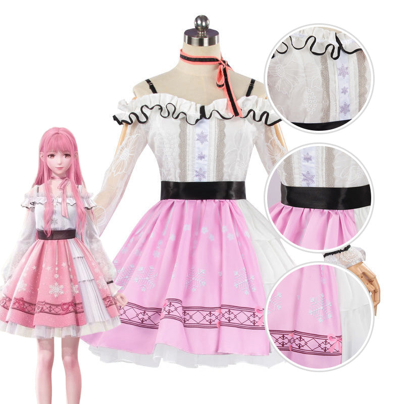 Infinity Nikki Pink Dress Cosplay Costume