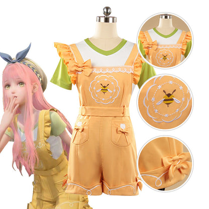 Infinity Nikki T-shirt Suspender Pants Cosplay Costume