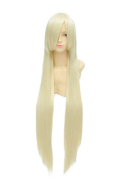 100cm Long Inu x Boku SS Yukinokouji Nobara Cosplay Wig Pale Golden Staright Wigs