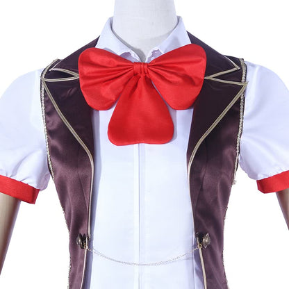 Back Street Girls Uniform Suit Red Skirt Tie Dress Cosplay Costume