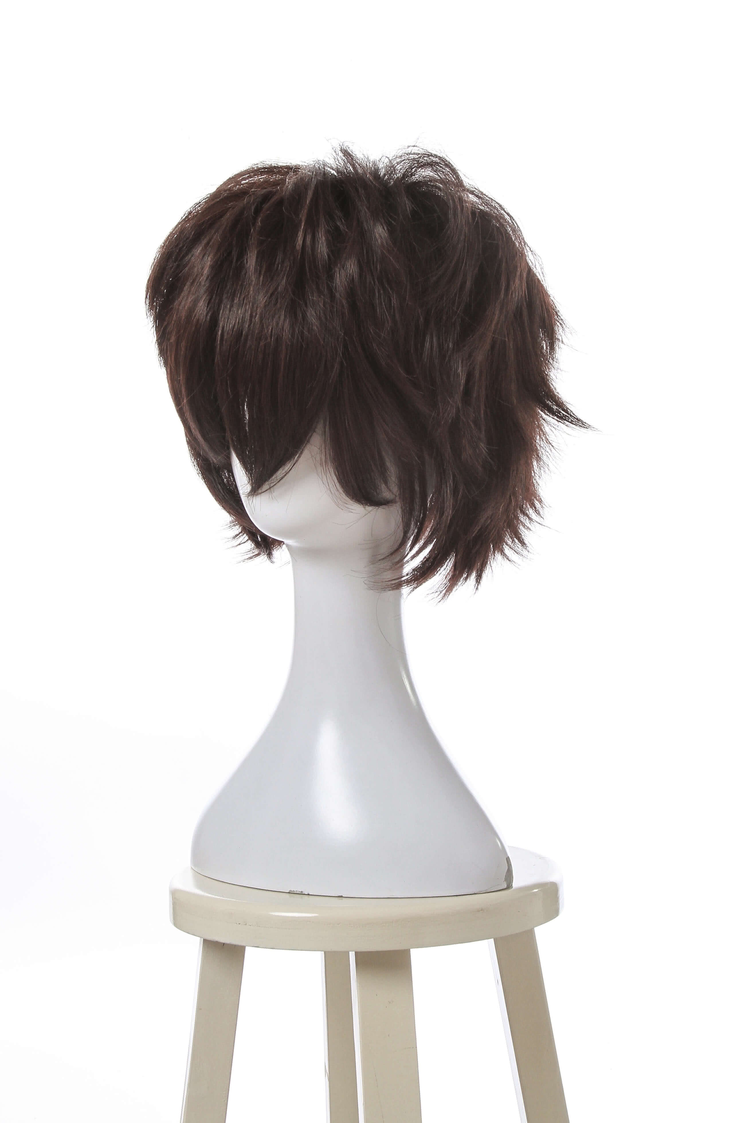 24CM Short Dark Brown General Utility Party Cosplay Wig