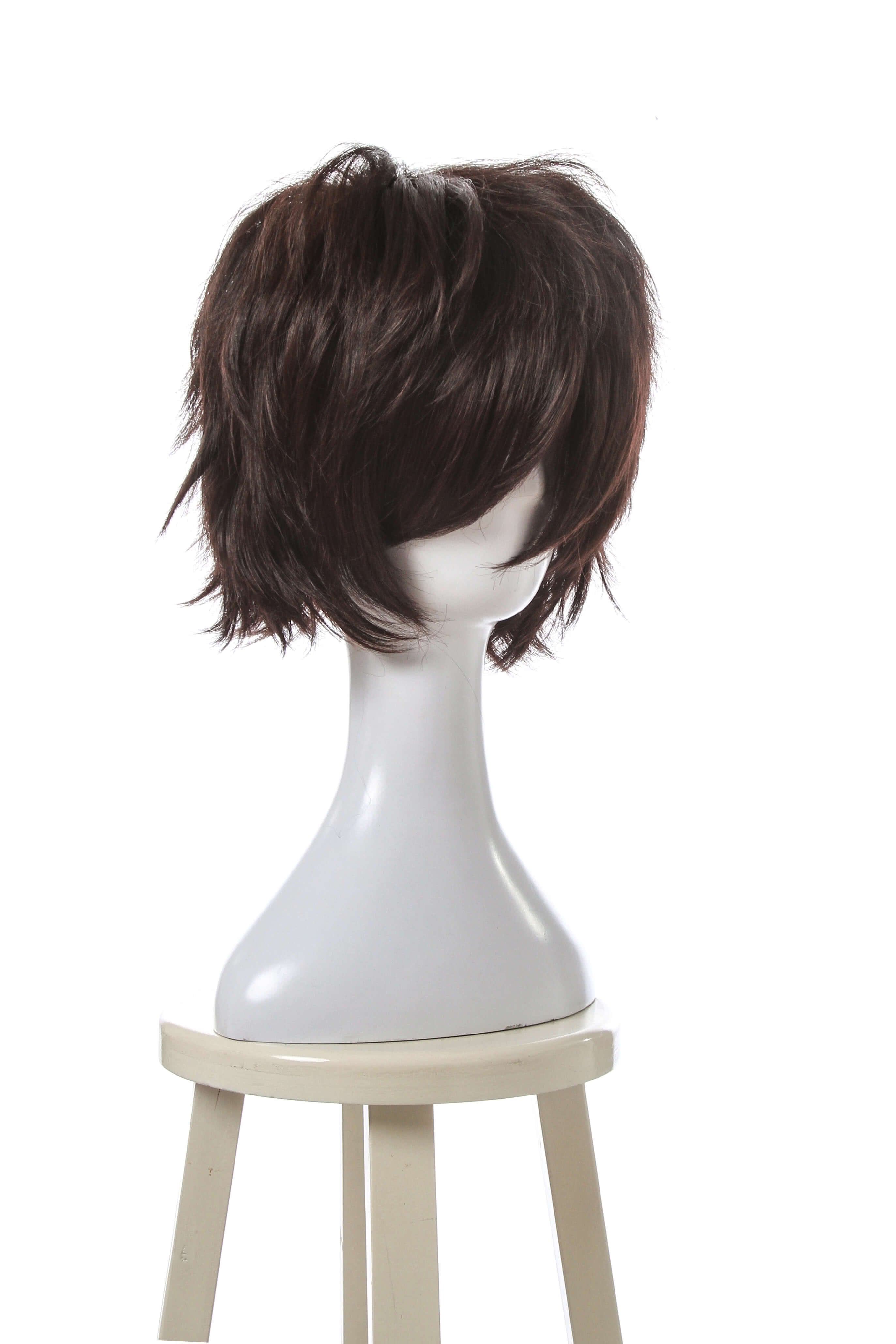 24CM Short Dark Brown General Utility Party Cosplay Wig