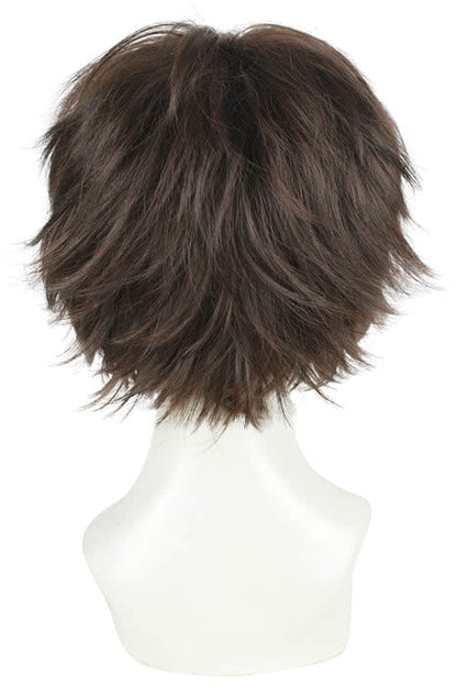 30CM Short Reddish Brown General Utility Party Cosplay Wig