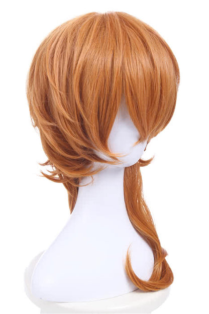 Bungou Stray Dogs Chuya Nakahara Short Orange Medium Wavy Cosplay Wigs