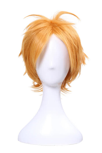 Bungou Stray Dogs Junichiro Tanizaki Anime Orange Brown Short Layered Cosplay Wigs