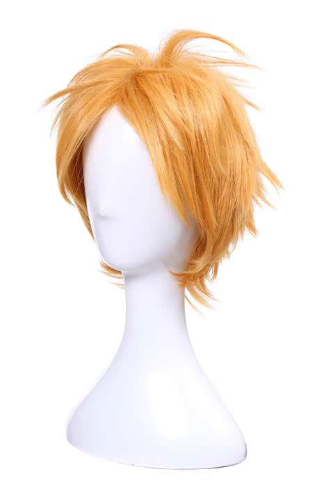 Bungou Stray Dogs Junichiro Tanizaki Anime Orange Brown Short Layered Cosplay Wigs