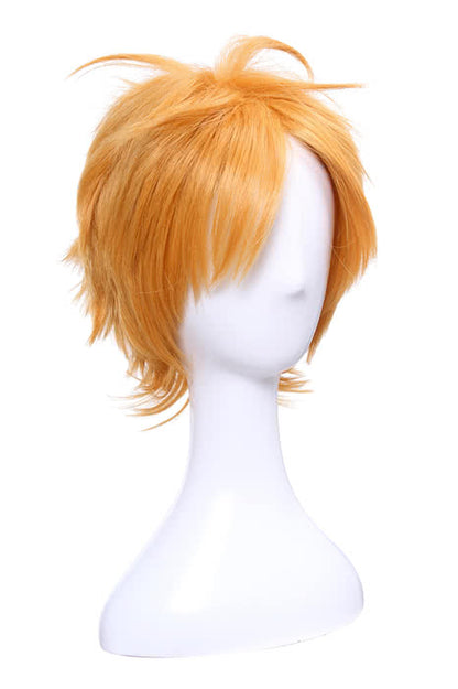 Bungou Stray Dogs Junichiro Tanizaki Anime Orange Brown Short Layered Cosplay Wigs