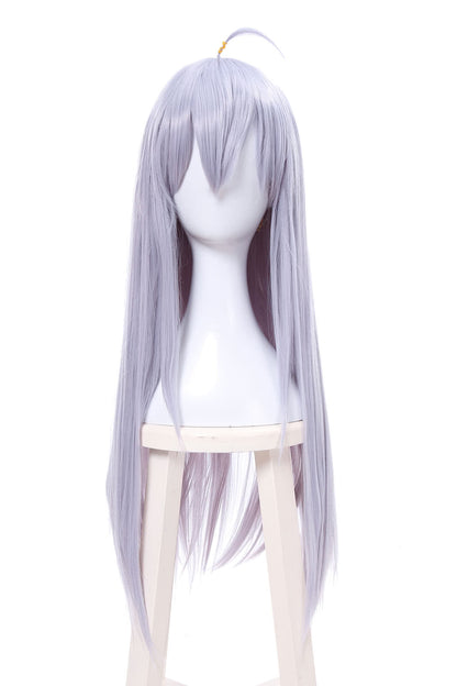 Akashic Records Of Bastard Magic Instructor Sistine Fibel Mixed Silver Long Straight Anime Cosplay Wigs