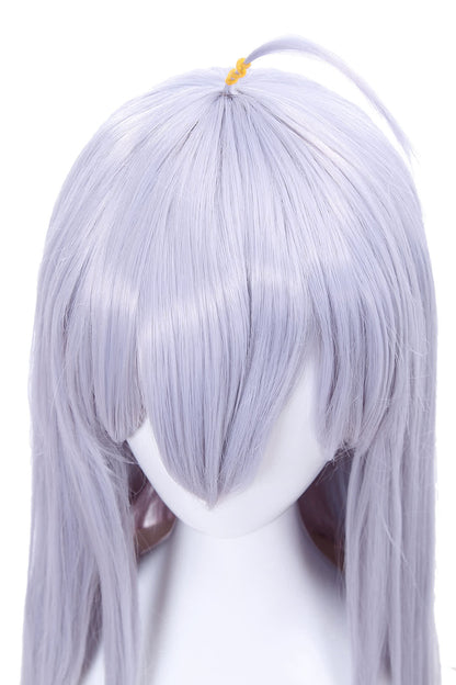 Akashic Records Of Bastard Magic Instructor Sistine Fibel Mixed Silver Long Straight Anime Cosplay Wigs