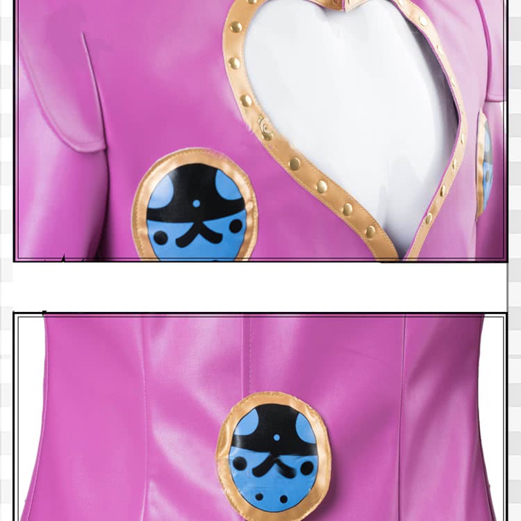 Giorno Giovanna  Pink  Full Set  Cosplay Costume