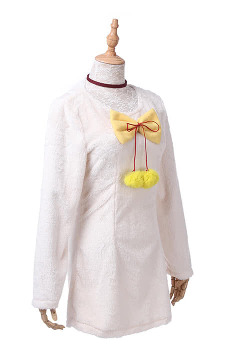 K Project Neko V Neck Wool Plush Sweater Dress Cosplay Costume