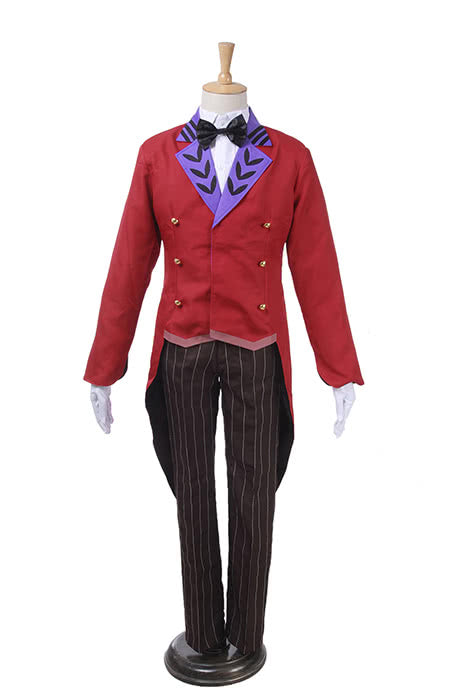 Kagetane Hiruko Costume Black Cosplay Bullet Outfit Coat Hat Cosplay Costume