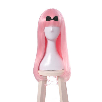 Kaguya-sama: Love is War Chika Fujiwara Pink Long Cospaly Wigs