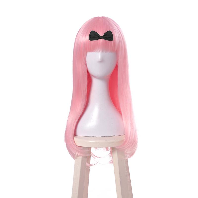 Kaguya-sama: Love is War Chika Fujiwara Pink Long Cospaly Wigs
