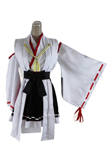 Kantai Collection KanColle Cosplay Haruna Kongou Black Dress Costume