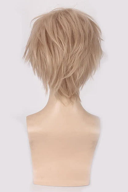 Kiss Him, Not Me Hayato Shinomiya Synthetic Cosplay Wigs Men Short Flaxen Hair Wigs