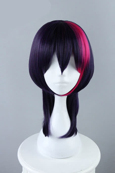 B-Project: Kodou*Ambitious Korekuni Ryuji Anime Cosplay Wigs Synthetic Medium Long Dark Purple Wigs