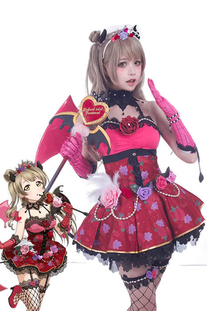 Love Live! Little Devil Costumes Kotori Minami Anime Cosplay Costumes