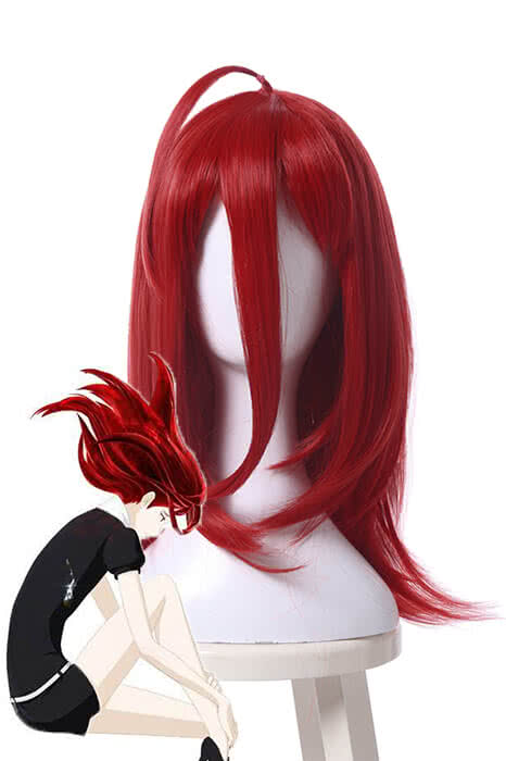 Houseki no Kuni Cinnabar Cosplay Wigs Anime Land of the Lustrous Long Red Costume Wigs