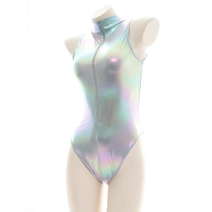 Laser Bodysuit 2 Color Swimsuit Cosplay Costume