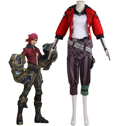 LOL Arcane Vi Cosplay Costume Halloween Costume