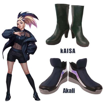 LOL KDA BADDEST Kaisa & Akali Cosplay Shoes