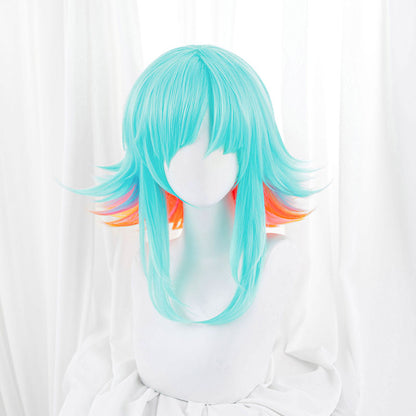 LOL KDA Neeko Cosplay Wigs Bule Mixed Organe Wigs Halloween wig
