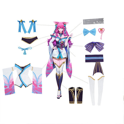 Ready To Ship LOL Spirit Blossom Ahri Cosplay Costume Halloween Costume