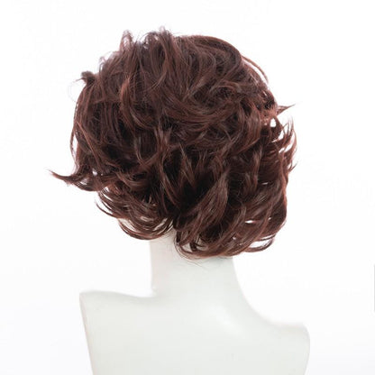 LOL Arcane Viktor Dark Brown Short Curly Cosplay Wigs Halloween wig