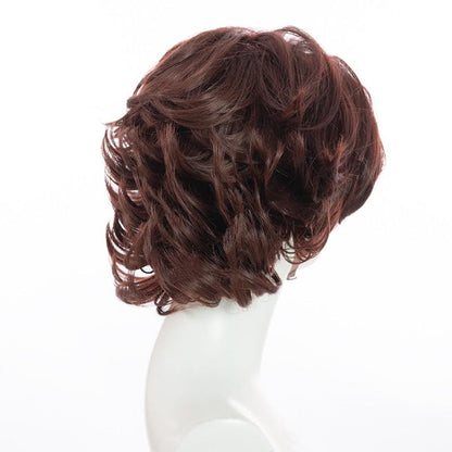 LOL Arcane Viktor Dark Brown Short Curly Cosplay Wigs Halloween wig