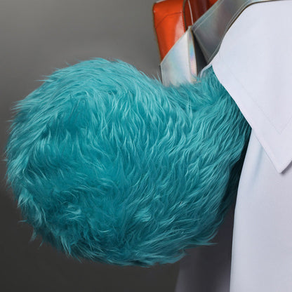 LOL Battle Bunny Aurora Cosplay Costume with Tails&Hat