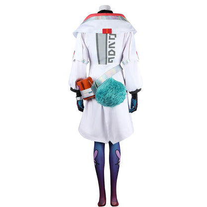 LOL Battle Bunny Aurora Cosplay Costume with Tails&Hat
