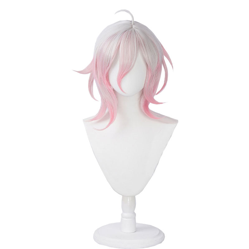 League Of Legends LOL Briar  Short White Gradient Pink Cosplay Wigs Halloween wig