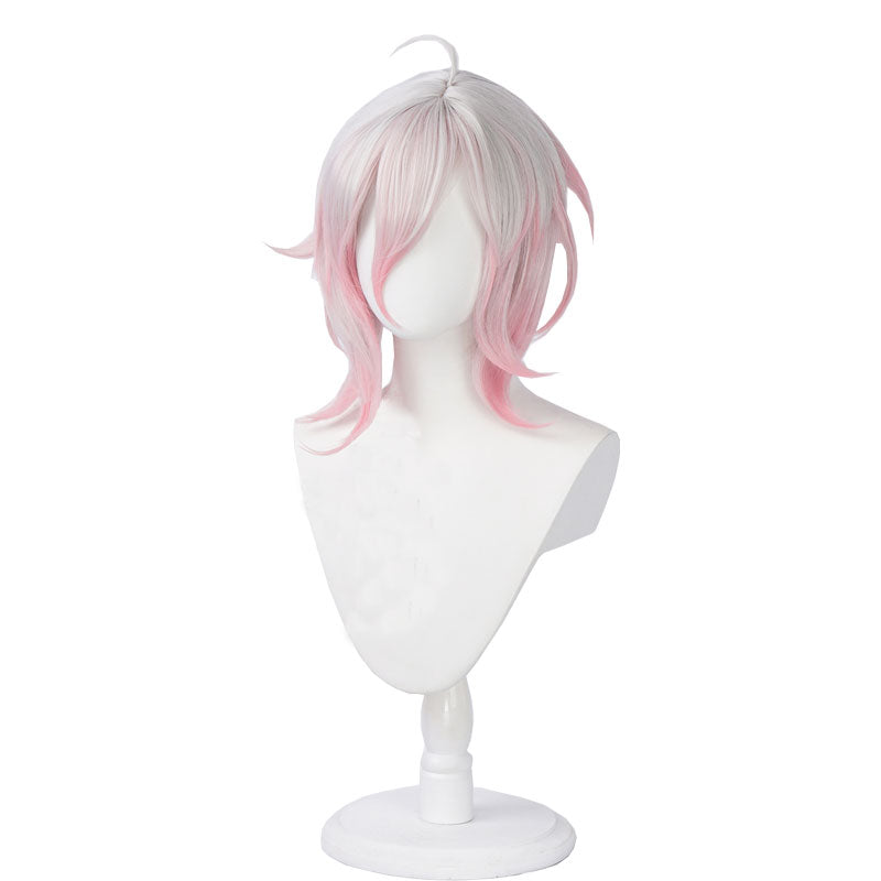 League Of Legends LOL Briar  Short White Gradient Pink Cosplay Wigs Halloween wig