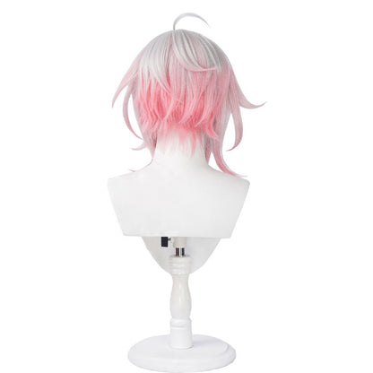 League Of Legends LOL Briar  Short White Gradient Pink Cosplay Wigs Halloween wig