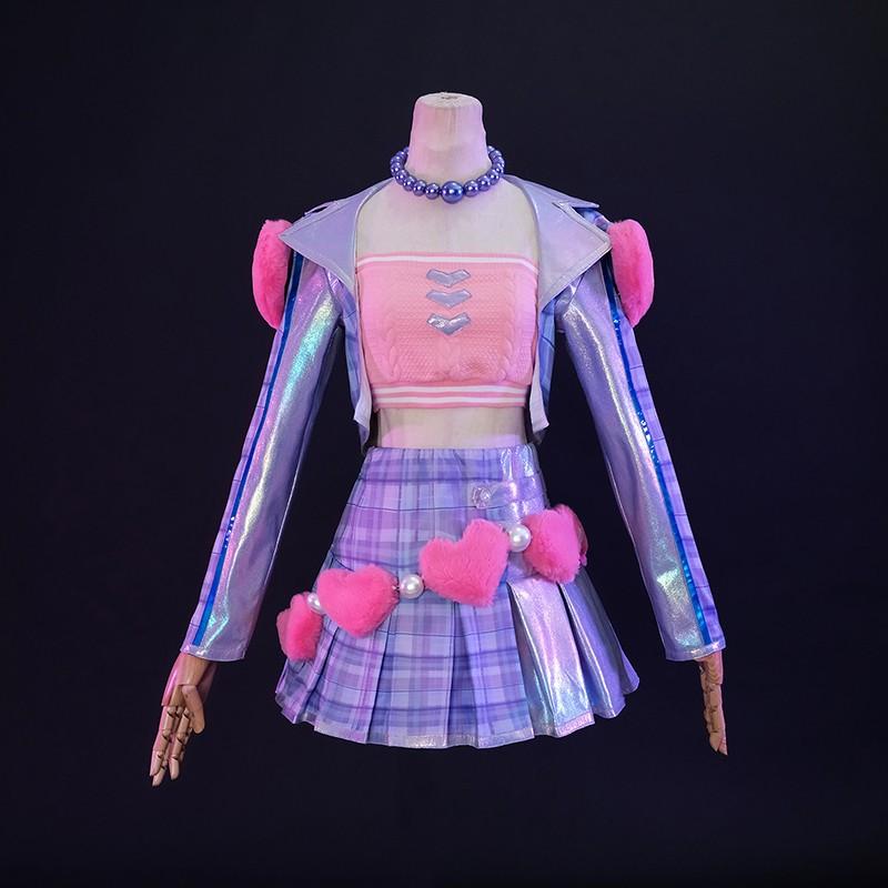 LOL Heartache & Heartthrob Caitlyn Cosplay Costume Halloween Costume