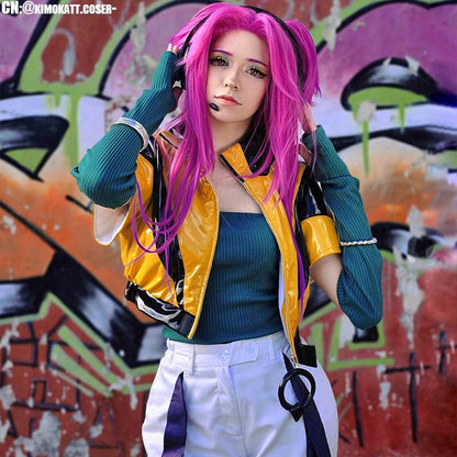 League Of Legends LOL Heartsteel Alune Pink Cosplay Wigs