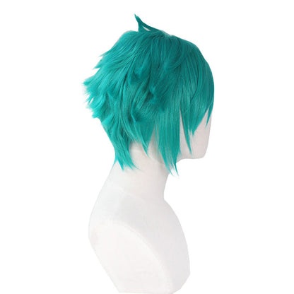 League Of Legends LOL Heartsteel Aphelios Blue Green Cosplay Wigs