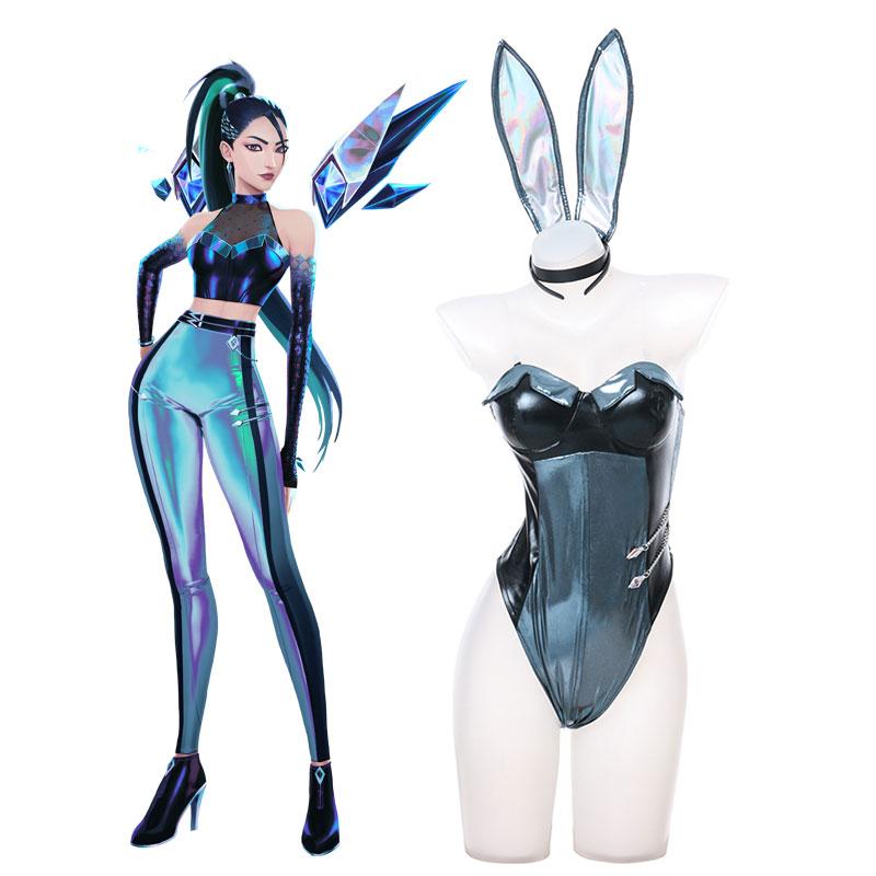 LOL KDA Kaisa Fanart Bunny Girl Cosplay Costume