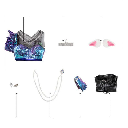 LOL KDA ALL OUT Ahri Cosplay Costume Halloween Costume